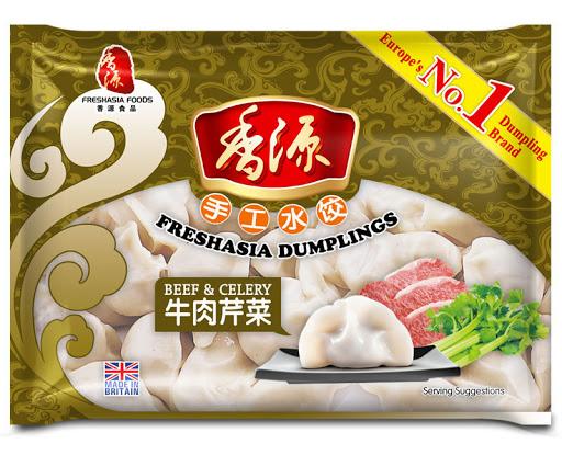Fresh Asia Dumplings Beef & Celery 香源牛肉芹菜水饺 400g